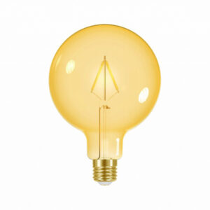 Lâmpada Led Filamento Vintage Globo G125 Autovolt Âmbar - Taschibra