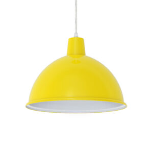 Pendente Taschibra Td 822 S/Lamp E27 Amarelo