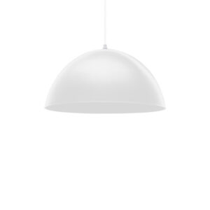 Pendente Taschibra Design TD 821F MD S/Lamp Branco Fosco
