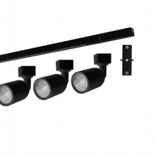 Kit Trilho Taschibra Direct LED 3000k Preto Luz Quente