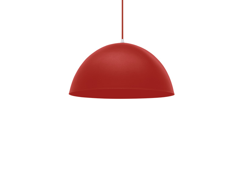 Pendente Taschibra Design TD 821F MD S/Lamp Vermelho F.