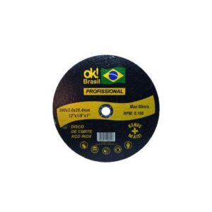 Disco Corte Inox 12X2.8X1 - Ok Brasil